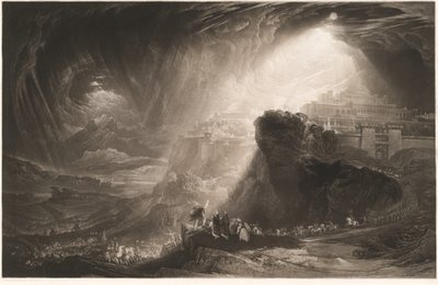 Joshua megparancsolta a Napnak, hogy álljon meg alkotó: John Martin