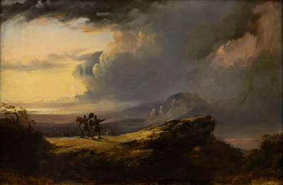Macbeth és Banquo találkozik a három boszorkánnyal, 1849-1851. alkotó: John Martin