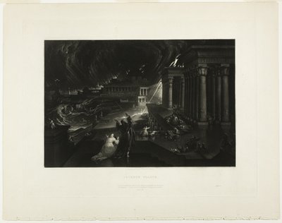 Hetedik pestis, a Biblia illusztrációiból alkotó: John Martin