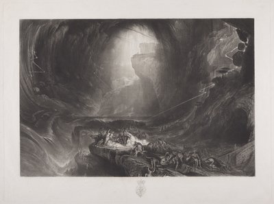 The Deluge, 1828 körül (wc papíron) alkotó: John Martin