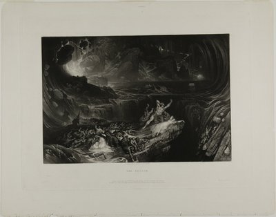 Az özönvíz, a Biblia illusztrációiból alkotó: John Martin