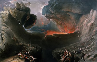Haragjának nagy napja, Charles Mottram (1807-76) metszete, Thomas McLean, London 1857-ben (kézzel színezett metszet) alkotó: John Martin