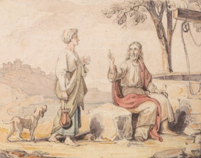 A nő a kútnál alkotó: John Martin