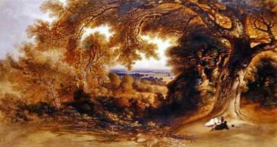 Nézet a Pembroke Lodge közelében, Richmond Park alkotó: John Martin