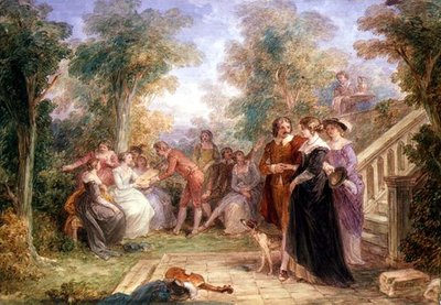 Fete Champetre (akvarell) alkotó: John Massey Wright