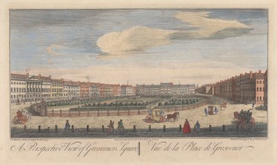 A Grosvenor tér perspektivikus képe alkotó: John Maurer