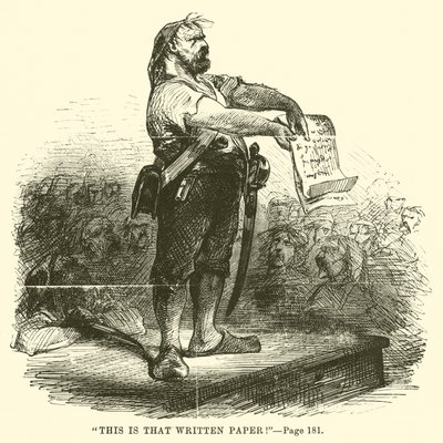 Illusztráció: Charles Dickens meséje két városról alkotó: John McLenan