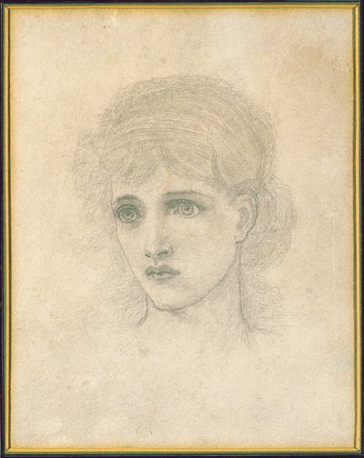 Egy nő feje alkotó: John Melhuish Strudwick