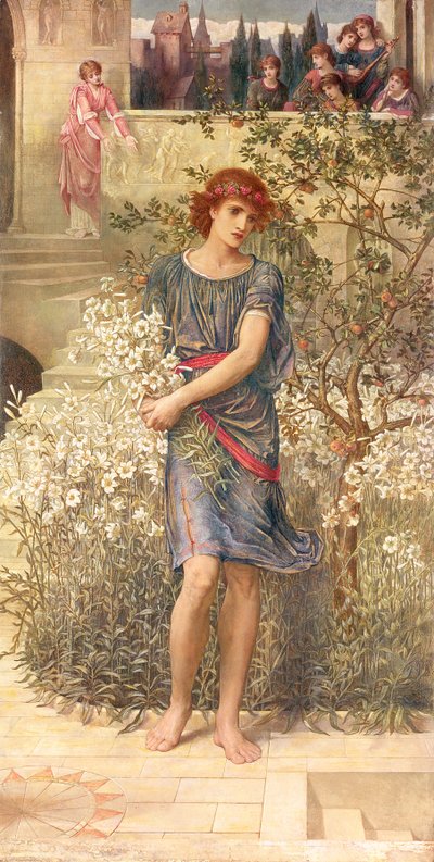 Kedvesem lement a kertjébe, az Énekek énekéből alkotó: John Melhuish Strudwick