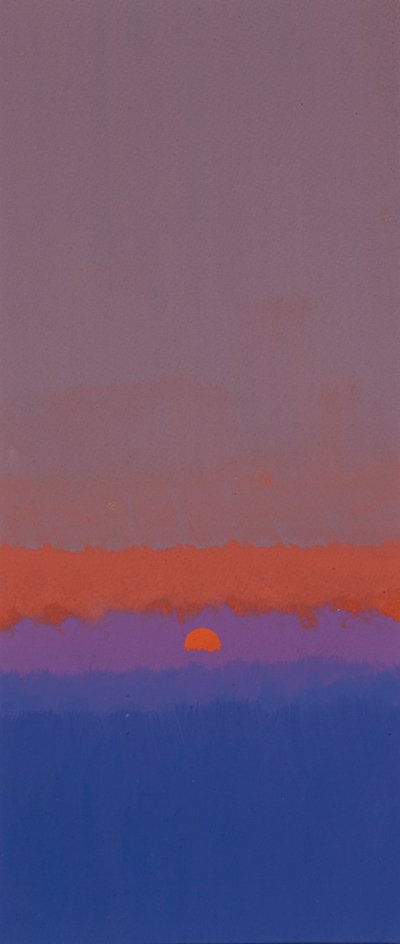 Napkelte (gouache) alkotó: John Miller