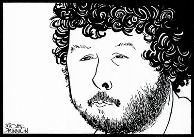 BIRTWISTLE, Harrison - karikatúra John Minnion angol zeneszerzőtől alkotó: John Minnion