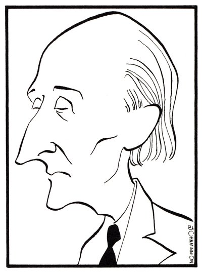 Frederick Delius - John Minnion karikatúrája - angol zeneszerző - 1862. január 29. - 1934. június 10. alkotó: John Minnion
