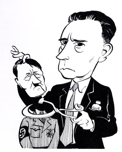 John Heartfield, karikatúra Adolf Hitlerrel alkotó: John Minnion