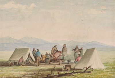 Tinkham úr visszatérésére várva alkotó: John Mix Stanley