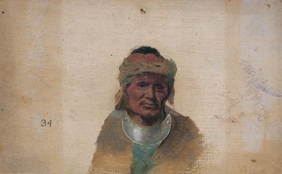 Azonosítatlan indiai férfi alkotó: John Mix Stanley