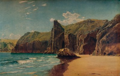 Cliffs at Barlow, 1877. alkotó: John Mogford