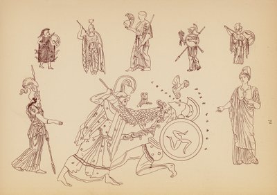 Ókori görög női viselet (litográfia) alkotó: John Moyr Smith