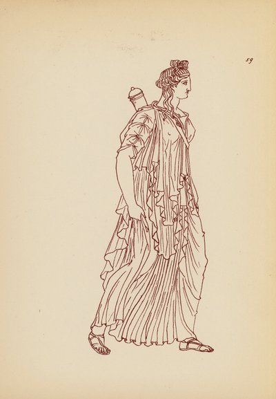 Ókori görög női viselet (litográfia) alkotó: John Moyr Smith