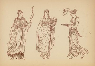 Ókori görög női viselet (litográfia) alkotó: John Moyr Smith