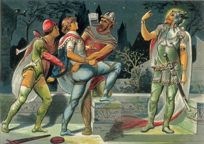 Hamlet és apja szelleme alkotó: John Moyr Smith