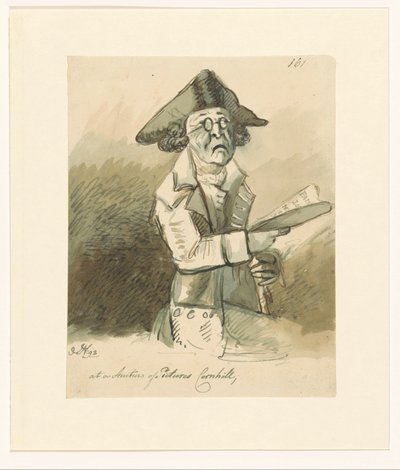Férfi egy festmény aukción Cornhilli képek aukcióján (cím a tárgyon) alkotó: John Nixon (signed by artist)