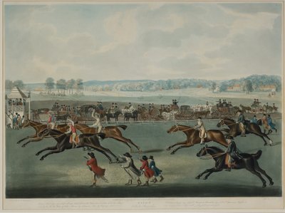 Ascot – Oatlands nyereményjáték, metszett J.W. Edy (fl. 1780-1820), megjelent 1792-ben (akvatinta) alkotó: John Nott (after) Sartorius