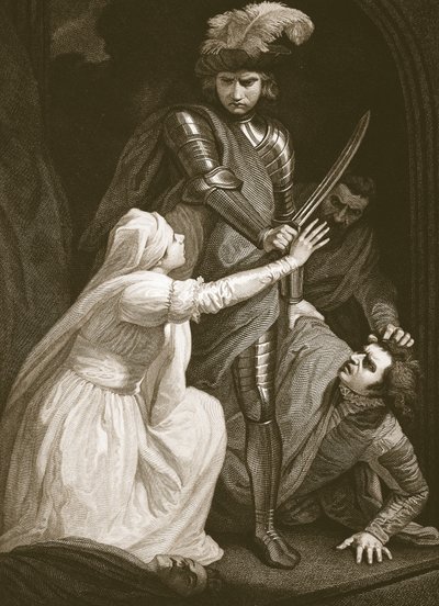 The Seizing of Mortimer, metszett J. Fittler, illusztráció David Hume 
