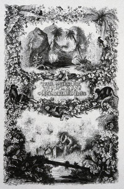 Paul és Virginia, 1860-1870 körül (metszet) alkotó: John Orrin-Smith