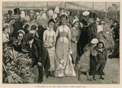 Virágbemutató a Royal Botanic Society kertjében, a Regent