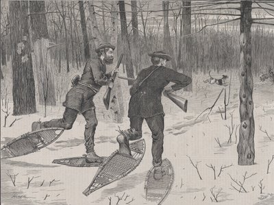 Szarvaslesés az Adirondacks-ben télen Minden szombaton, 1. évf. II, New Serie..., 1871. január 21. alkotó: John Parker Davis