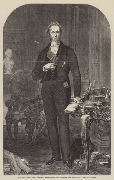 The Right Honorable Lord Palmerston vikomt, GCB alkotó: John Partridge