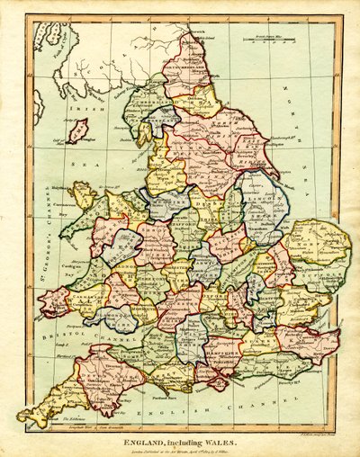 Anglia és Wales térképe alkotó: John Pass