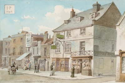 A Bull and Star nyilvános ház, High Street, Putney, London alkotó: John Phillipp Emslie