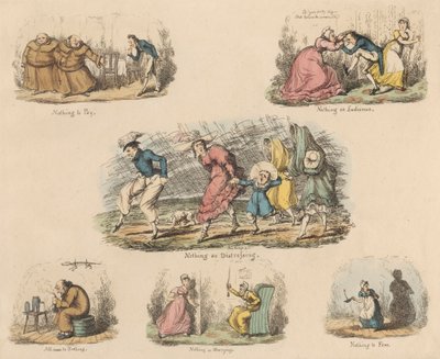 Négyes készlet: Sok lázadás a semmiért vagy mondások illusztrációi alkotó: John Phillips