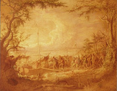 Beszállás Communipawból, 1861 alkotó: John Quidor
