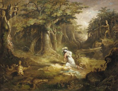 Bőrharisnyamentés, 1832. alkotó: John Quidor