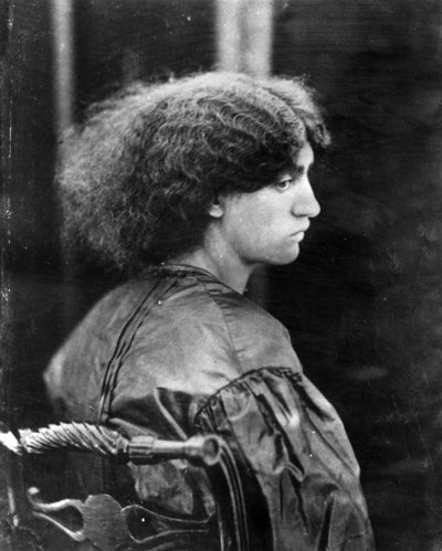 Jane Morris, Dante Gabriel Rossetti pózában, 1865 (albumin nyomat) alkotó: John R. Parsons