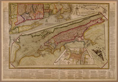 New York városa a biztosok és a környező ország között alkotó: John Randel