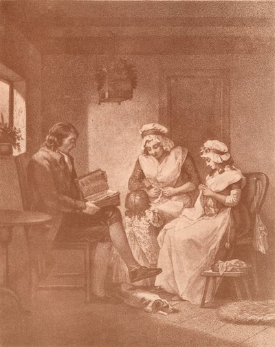 Házi boldogság, Laetitia szüleivel, 1789 alkotó: John Raphael Smith