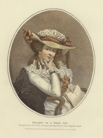 Gondolatok egyetlen életről (színes gravírozás) alkotó: John Raphael Smith