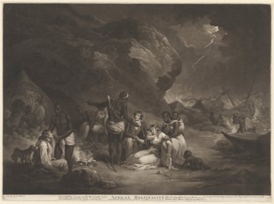 Afrikai vendéglátás alkotó: John Raphael Smith after George Morland