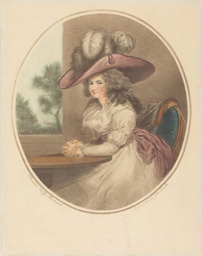 Anne Ward Morland (Delia in Town) alkotó: John Raphael Smith after George Morland