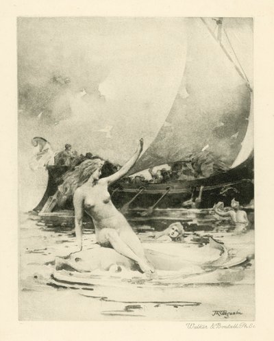 Illusztráció Catullus verseihez (mélynyomás) alkotó: John Reinhard Weguelin