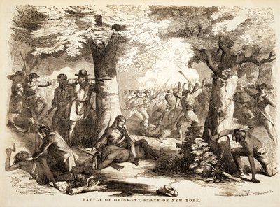 Oriskany-i csata, New York állam, pub. 1867 alkotó: John Reuben Chapin