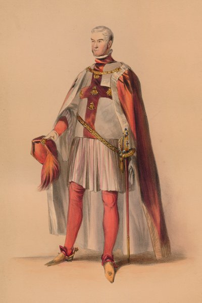 Vendég volt Victorias Bal Costume királynő jelmezében, 1842. május 12-én, 1843. alkotó: John Richard Coke Smyth