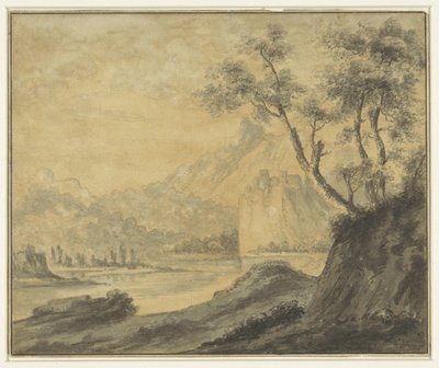 Folyói táj sziklákkal alkotó: John Robert Cozens (manner of)