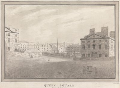 Fürdő: Queen Square alkotó: John Robert Cozens