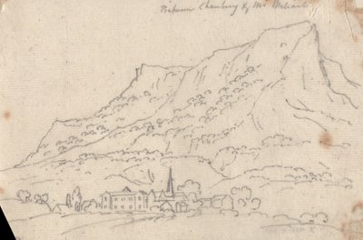 Chamberg és a Meliant-hegy között alkotó: John Robert Cozens