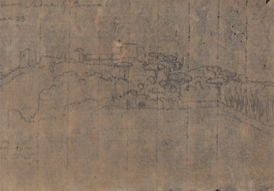 Padova és Ferrara között, június 23. alkotó: John Robert Cozens