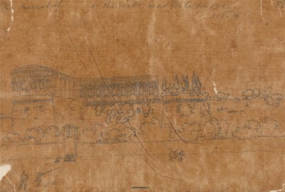 Kolostor Ponte Nuovo közelében, október 16. alkotó: John Robert Cozens